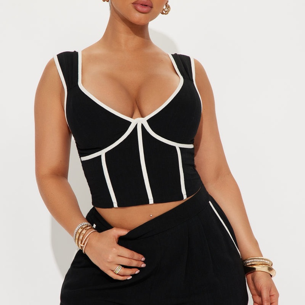 Sienna Sky Black and White Women's Top